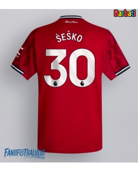 Manchester United Benjamin Sesko #30 Tricou Fotbal Replică 2025-26 Barbati Acasa